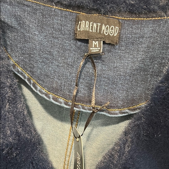 Current Mood Embroidered Denim Long Coat Dress - Picture 2 of 6